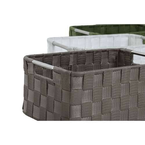 Set košara Home ESPRIT Zelena Siva Krema Metal polipropilen (3 Dijelovi) (3 kom.) Cijena