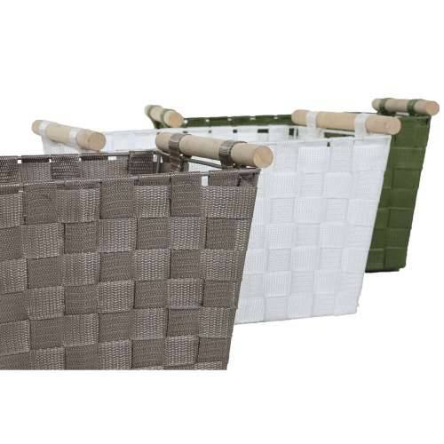 Set košara Home ESPRIT Zelena Siva Krema Drvo polipropilen (3 Dijelovi) (3 kom.) Cijena