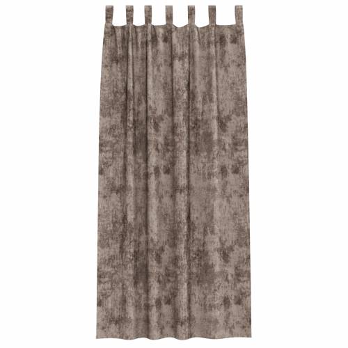 baršunaste zavjese 2 kom s oknima cappuccino 260x140 cm Cijena