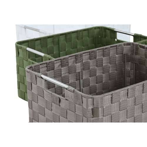 Set košara Home ESPRIT Zelena Siva Krema Metal polipropilen (3 kom.) Cijena