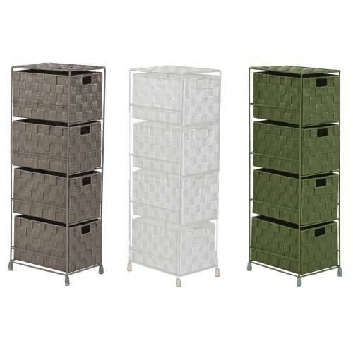 Ormarić s ladicama Home ESPRIT Zelena Siva Krema 24 x 18 x 68 cm (3 kom.) Cijena