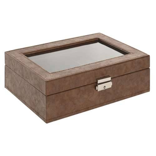 Kutija za nakit Home ESPRIT Smeđa Poliuretan Kristal Drvo MDF 25 X 16,5 X 8,5 CM Cijena