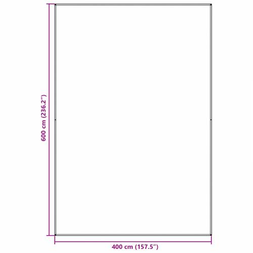 Dodatak za šator Plavo-siva Polietilen 400 x 600 cm Sklopivo Cijena