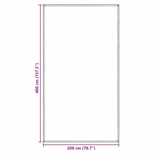 Tarp za šator Svjetlosiva Poliester 200 x 400 cm Lagani Cijena