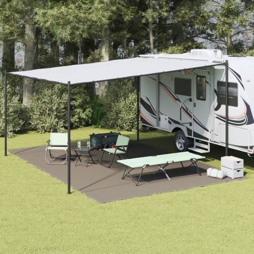 Pokrov za šator Svjetlosiva Poliester 400 x 600 cm Prijenosno Cijena