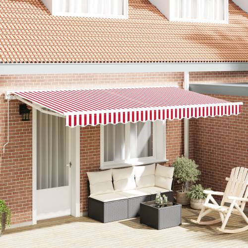 Tenda Fabric za okvir 4x2 m Crvena i bijela Cijena