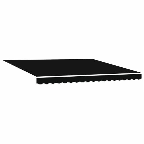 Tenda zamjenska tkanina za okvir 4x3 m crna Cijena