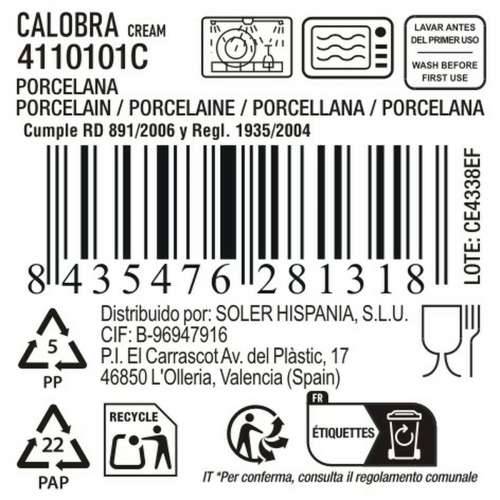 Plakans šķīvis La Mediterránea Calobra (12 kom.) Cijena