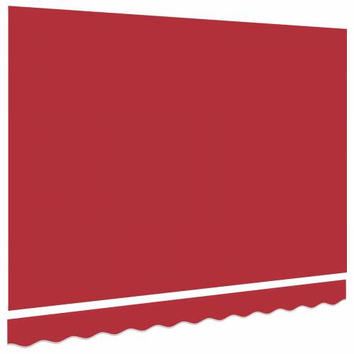 Platno za zamjenu tende 3.5x2 m crveno Cijena