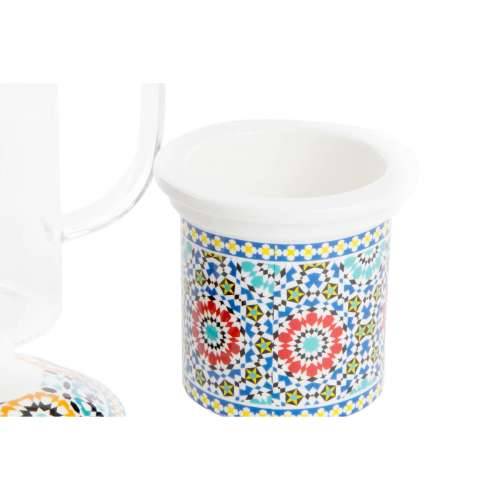 Šalica s Filtrom za Čaj DKD Home Decor Pisana Oranžna Pločoca Arap 300 ml (2 kom.) Cijena