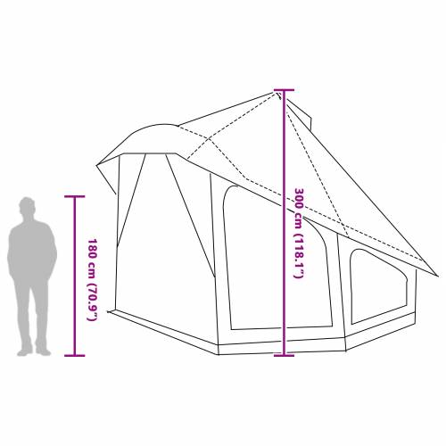 Obiteljski Tipi Šator Plavi Vodootporni za 10 Osoba Cijena