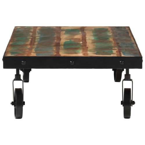 Stolić za kavu s kotačima 100x55x26 cm masivno obnovljeno drvo - 100 x 55 x 26 cm 1 masivno obnovljeno drvo Cijena