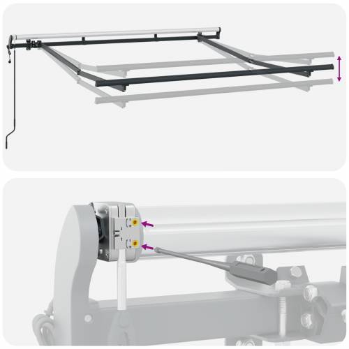 Elektro okvir tende Povučno 2,5x2 m Metal Cijena