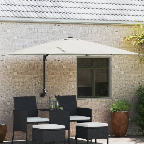 Suncobran za Dvorište Bež Poliester, Aluminij Veliki Sklopivi Cijena