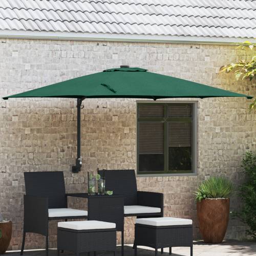 Suncobran za dvorište Zeleni Poliester 300 cm x 300 cm Sklopivi Cijena