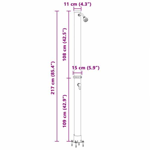 vanjski solarni tuš 217 cm 20 L Cijena