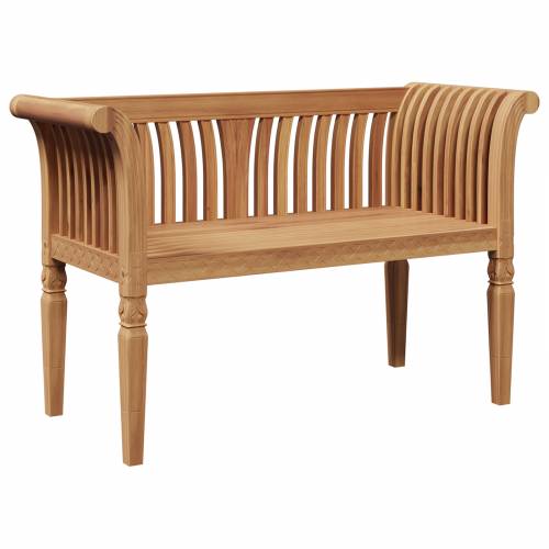 Vrtna klupa 127.5x52x80 cm Masivna tikovina Cijena