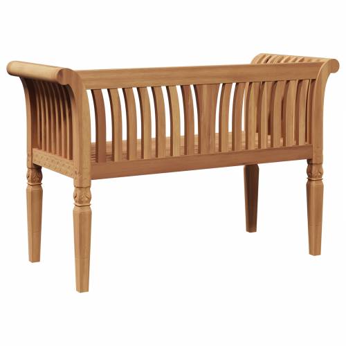 Vrtna klupa 127.5x52x80 cm Masivna tikovina Cijena