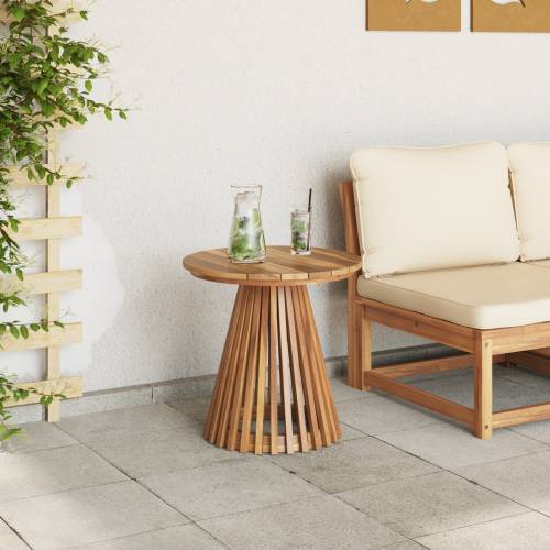 Stol za vrt Ø50x49.5 cm od čvrstog tikovog drveta Cijena