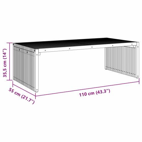 vrtni stolić 110x55x35,5 cm od masivnog drva tikovine Cijena