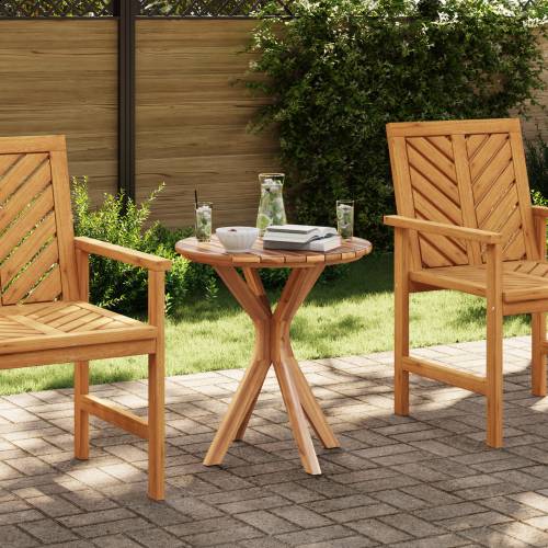 vrtni bistro stol Ø70x75 cm čvrsta tikovina Cijena