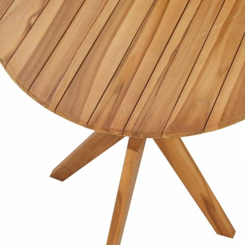 vrtni bistro stol Ø70x75 cm čvrsta tikovina Cijena