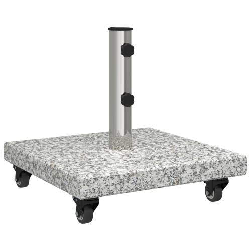 baza za suncobran s kotačima za Ø38/48mm šipke sivi granit 30 kg kvadratna Cijena