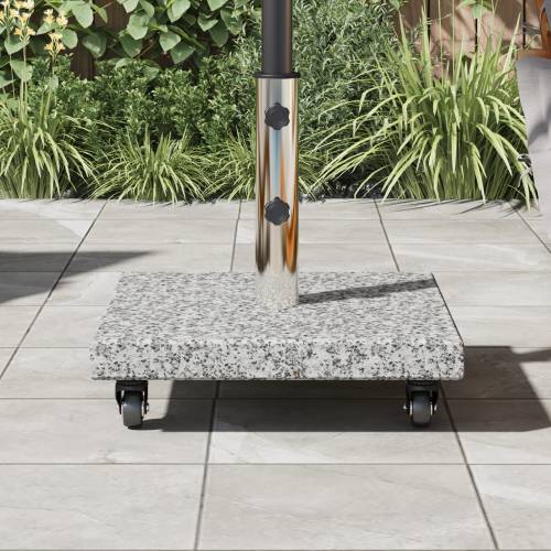baza za suncobran s kotačima za Ø38/48mm šipke sivi granit 30 kg kvadratna Cijena