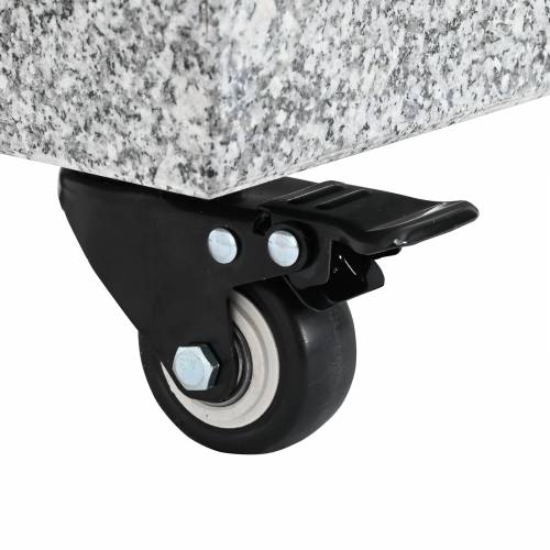 baza za suncobran s kotačima za Ø38/48mm šipke sivi granit 30 kg kvadratna Cijena