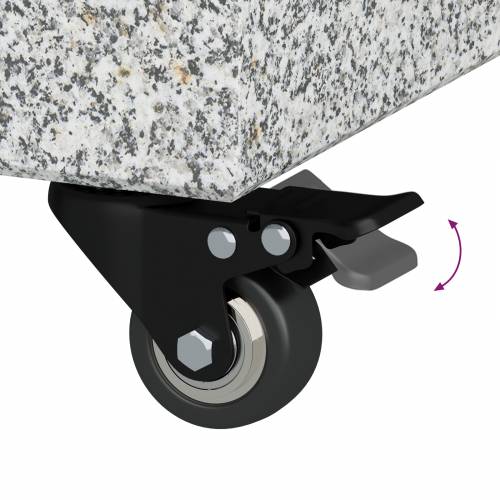 baza za suncobran s kotačima za Ø38/48mm šipke sivi granit 30 kg kvadratna Cijena