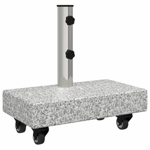 Stalak za suncobran s kotačima za Ø38/48mm stupove Sivi Granit 25 kg Pravokutni Cijena