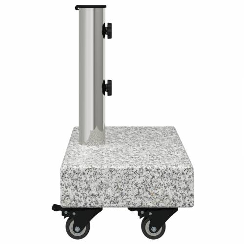 Stalak za suncobran s kotačima za Ø38/48mm stupove Sivi Granit 25 kg Pravokutni Cijena