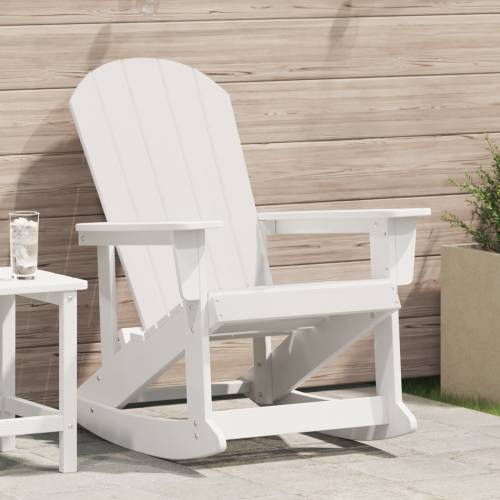 Adirondack stolica za ljuljanje Bijela 73.5x92x90 cm HDPE Cijena