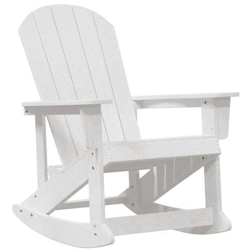 Adirondack stolica za ljuljanje Bijela 73.5x92x90 cm HDPE Cijena