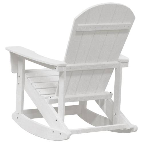 Adirondack stolica za ljuljanje Bijela 73.5x92x90 cm HDPE Cijena
