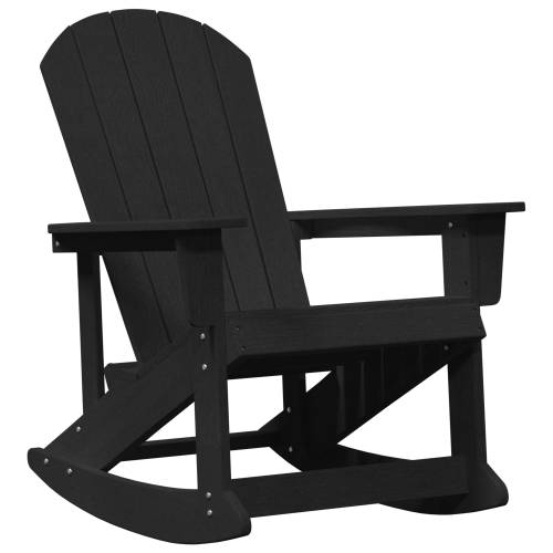 Adirondack ljuljačka stolica Crna 73.5x92x90 cm HDPE Cijena
