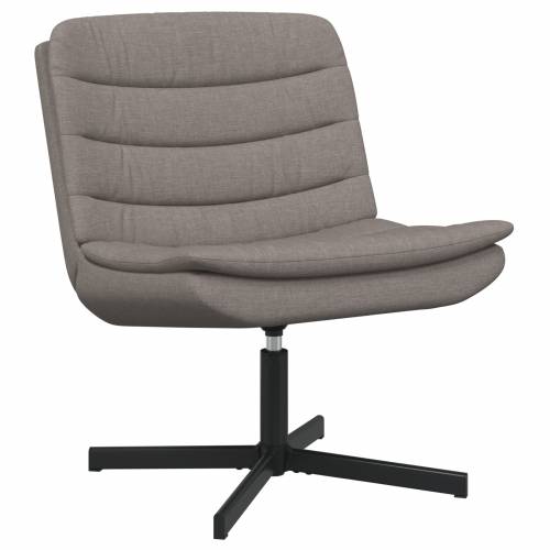Rotirajuća Stolica Taupe Tkanina Jedna Elegantna Cijena
