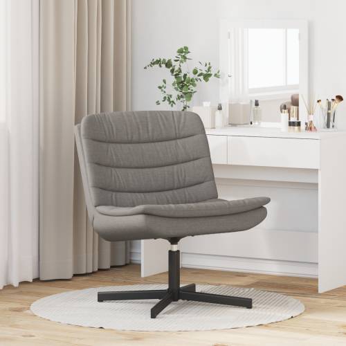 Rotirajuća Stolica Taupe Tkanina Jedna Elegantna Cijena