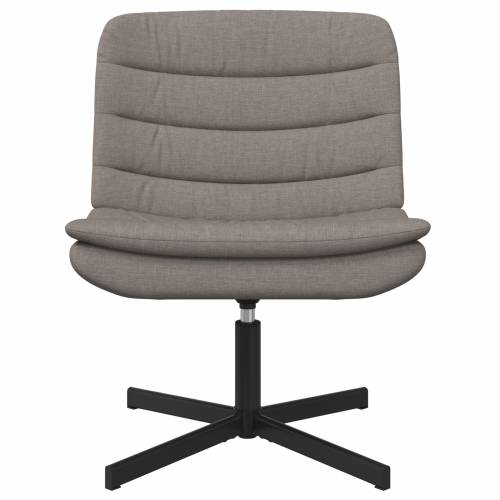 Rotirajuća Stolica Taupe Tkanina Jedna Elegantna Cijena