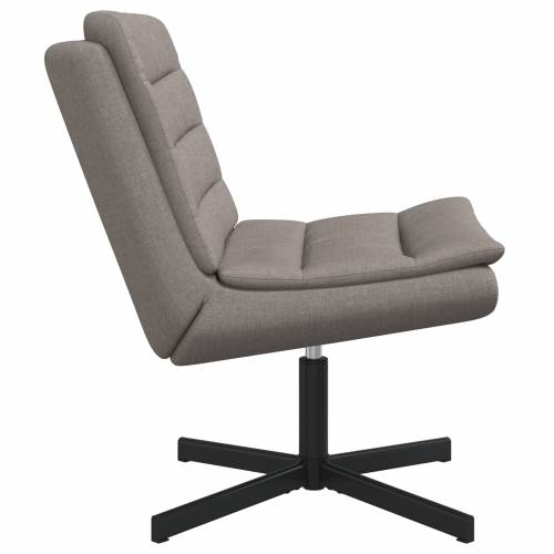 Rotirajuća Stolica Taupe Tkanina Jedna Elegantna Cijena
