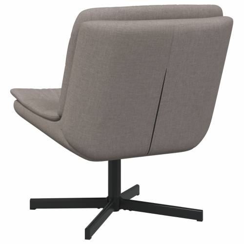 Rotirajuća Stolica Taupe Tkanina Jedna Elegantna Cijena