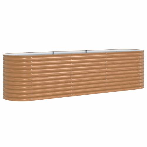 Povišeni krevet za sadnju Drveni efekt Metal 320 X 80 X 81 cm Cijena