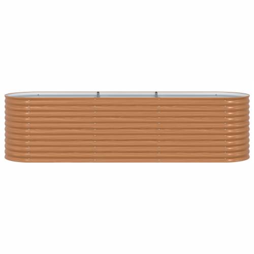 Povišeni krevet za sadnju Drveni efekt Metal 320 X 80 X 81 cm Cijena