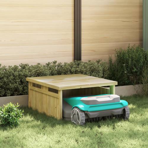 Garaža za robotsku kosilicu 70x80x38 cm Impregnirano drvo bor Cijena