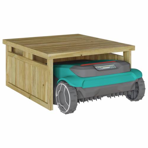Garaža za robotsku kosilicu 70x80x38 cm Impregnirano drvo bor Cijena
