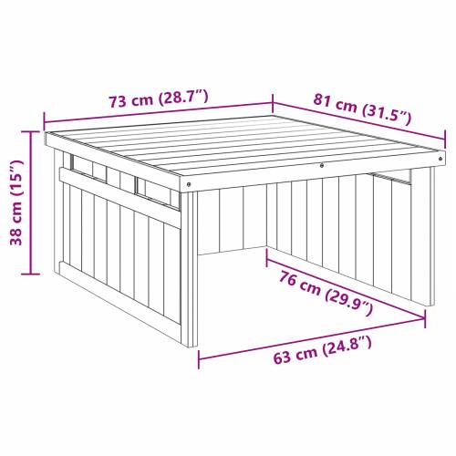 Garaža za robotsku kosilicu 70x80x38 cm Impregnirano drvo bor Cijena