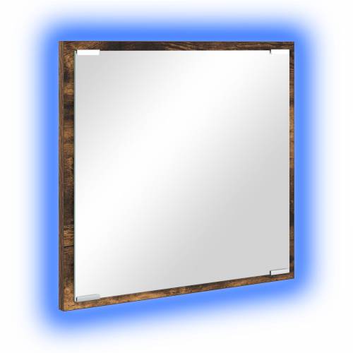 LED ogledalo za kupaonicu Dimljeni hrast 40x8.5x37 cm Drvo Cijena