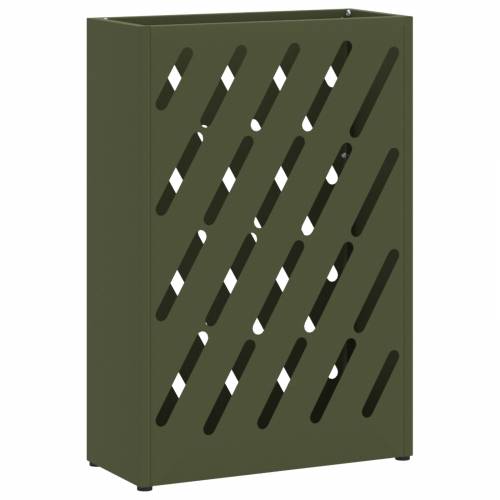 Stalak za kišobran maslinaste boje - 28x12x41 cm, čelik Cijena