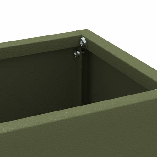 stalak za kišobrane u maslinastoj zelenoj - 28x12x41 cm - od čelika Cijena