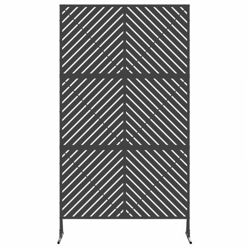 Ekran privatnosti crni 100x50x180 cm čelik Cijena